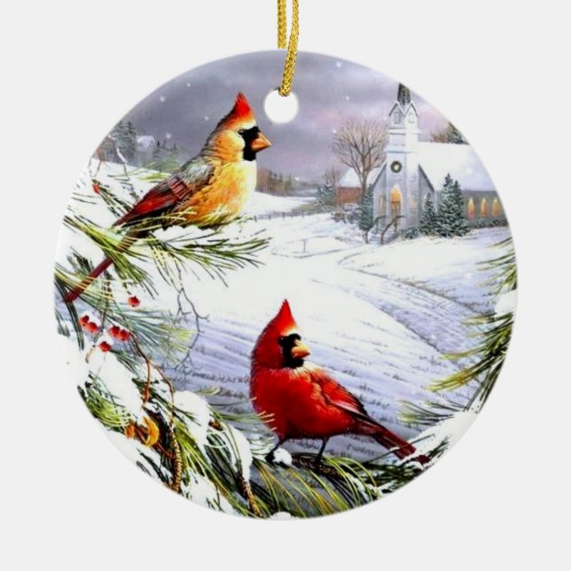 Christmas Ornament - Cardinal (Front)
