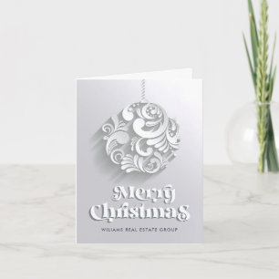 Christmas Ornament Corporate Greeting Holiday Card