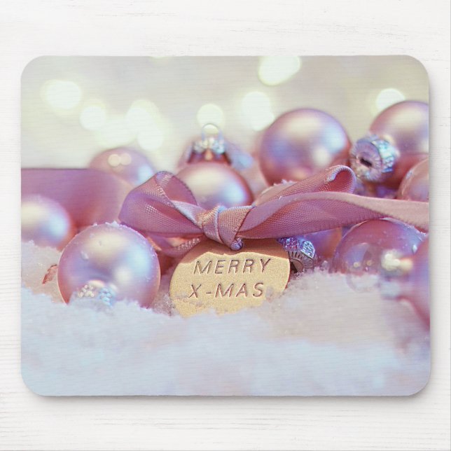 Christmas Ornament Decoration Greeting Mouse Pad (Front)