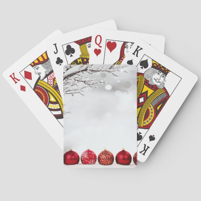 Christmas Ornament Decoration Playing Cards (Back)