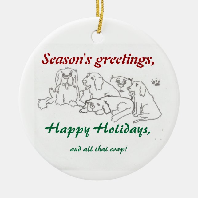 Christmas Ornament dog pack (Front)