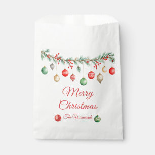 Christmas Ornament Exchange Party Garland Favour Bags