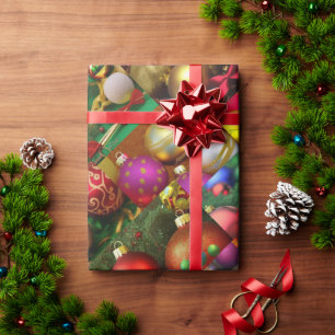 Christmas Ornament Extravaganza Grande Wrapping Paper