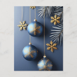 ❄️ Christmas Ornament Festive Glow 🎄 Elegant Postcard