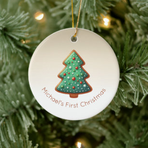 Christmas Ornament, First Christmas, Baby First Ceramic Tree Decoration