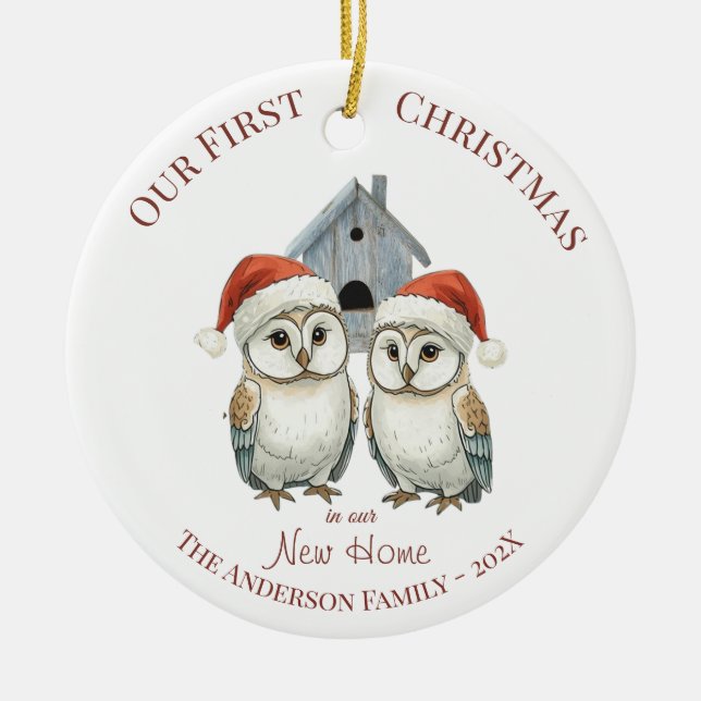 Christmas Ornament - First Christmas New Home (Front)