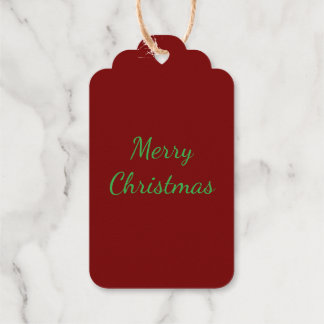 Christmas Ornament Foil Gift Tag