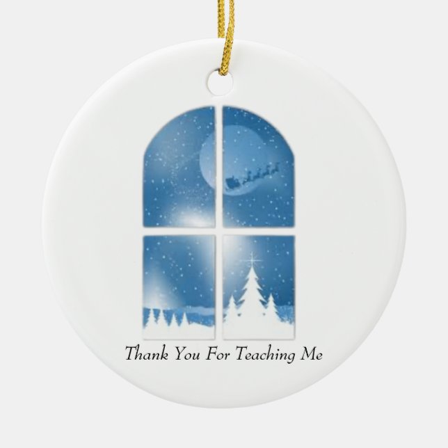 Christmas Ornament For a Teacher (Front)