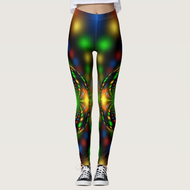 Christmas Ornament Fractal Design-29440 Leggings (Front)