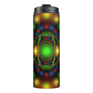 Christmas Ornament Fractal Design Thermal Tumbler