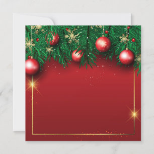 Christmas Ornament Frame Invitation
