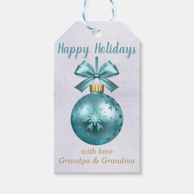 Christmas Ornament Gift Tags (Front)