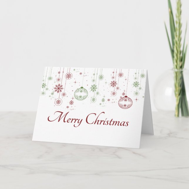 Christmas Ornament Greeting Card (Front)