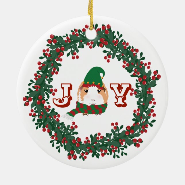 Christmas Ornament Guinea Pigs (Back)