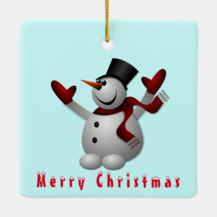 Christmas Ornament Happy Snowman