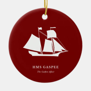 Christmas Ornament — HMS Gaspee