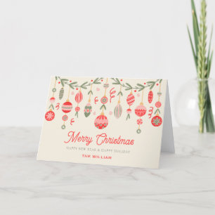 Christmas ornament  holiday card