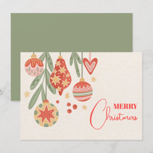 Christmas ornament  holiday card