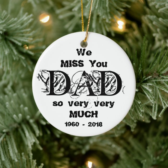 Christmas Ornament In Loving Memory Personalized (Tree)