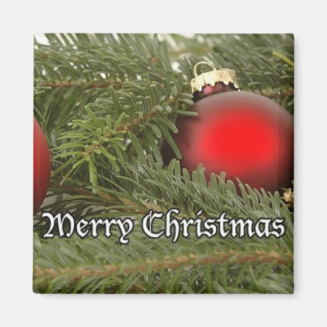 Christmas Ornament in Pine Magnet (Front)