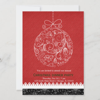 Christmas Ornament Invitation