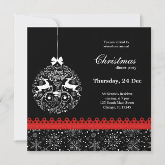 Christmas Ornament Invitation