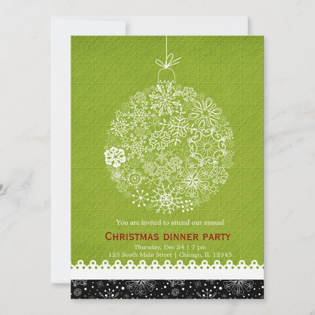 Christmas Ornament Invitation (Front)