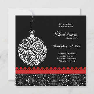 Christmas Ornament Invitation
