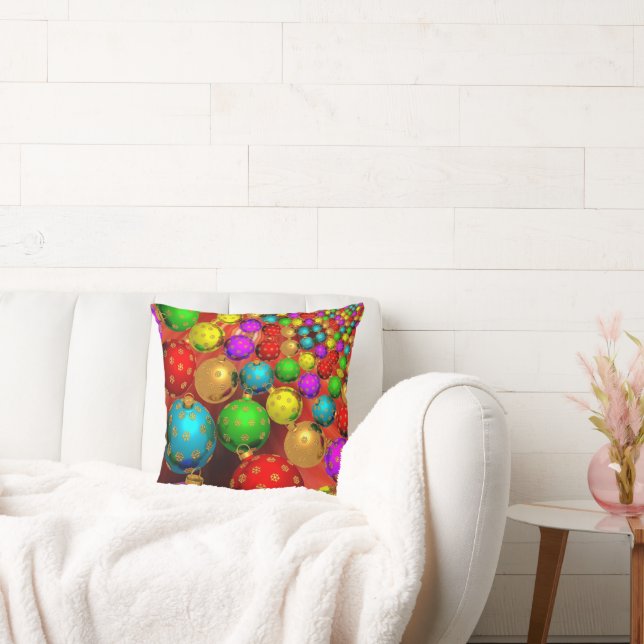 Christmas Ornament Jamboree Cushion (Couch)