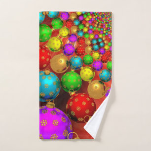 Christmas Ornament Jamboree Hand Towel