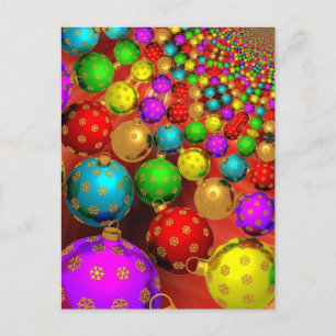 Christmas Ornament Jamboree Holiday Postcard