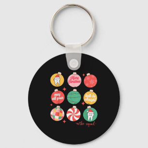 Christmas Ornament Orthodontic Ortho Squad Teeth B Key Ring