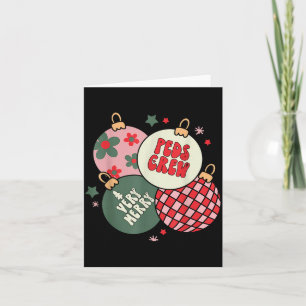 Christmas Ornament Peds Crew Pediatric Nurse Xmas  Card