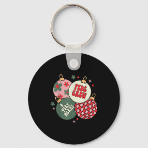 Christmas Ornament Peds Crew Pediatric Nurse Xmas  Key Ring