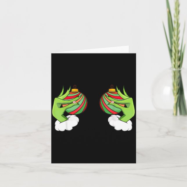 Christmas Ornament S Funny Christmas  Card (Front)