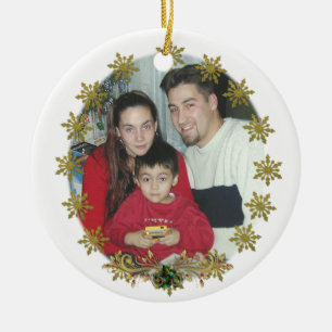 Christmas Ornament snowflakes of gold