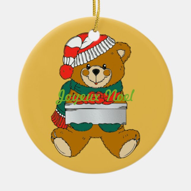 Christmas Ornament Teddy Bear (Front)