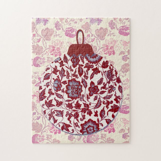 Christmas Ornament Vintage Style Puzzle (Vertical)
