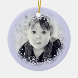 Christmas Ornament Whimsical Purple Snowflake