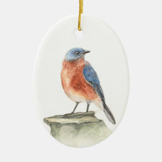 Christmas Ornament with Robin Painting