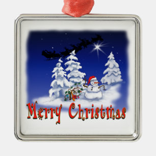 Christmas ornament with snowman