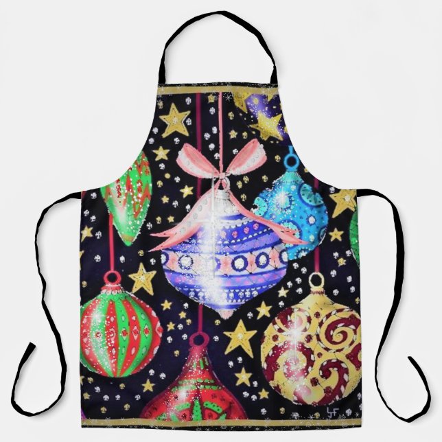 Christmas Ornaments Apron (Front)