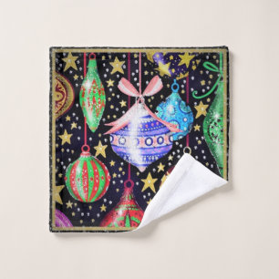 Christmas Ornaments Bath Towel Set