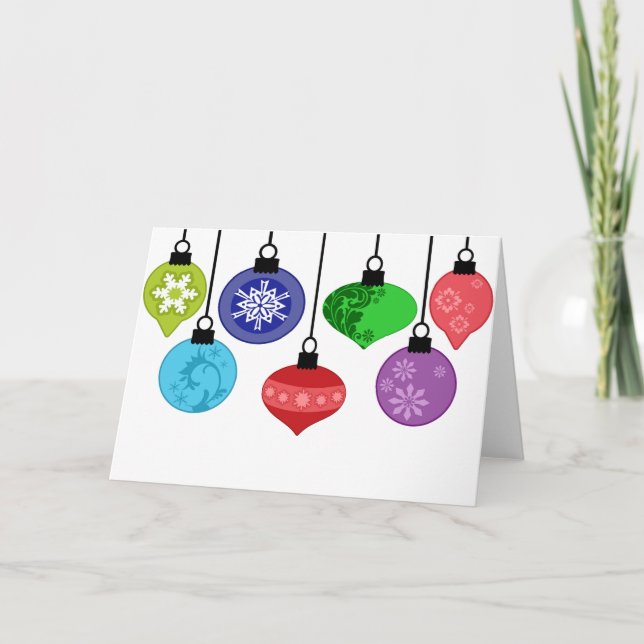 Christmas Ornaments Card (Front)