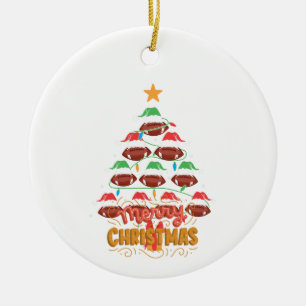 Christmas, ornaments Christmas Tree Rugby Ball 16