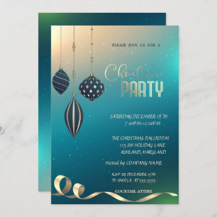Christmas Ornaments Company Christmas Party Invitation
