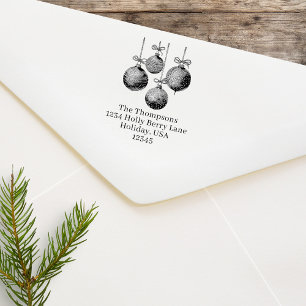 Christmas Ornaments Custom Return Address Self-inking Stamp