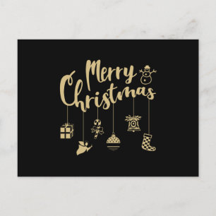 Christmas Ornaments Decoration Merry Christmas Postcard