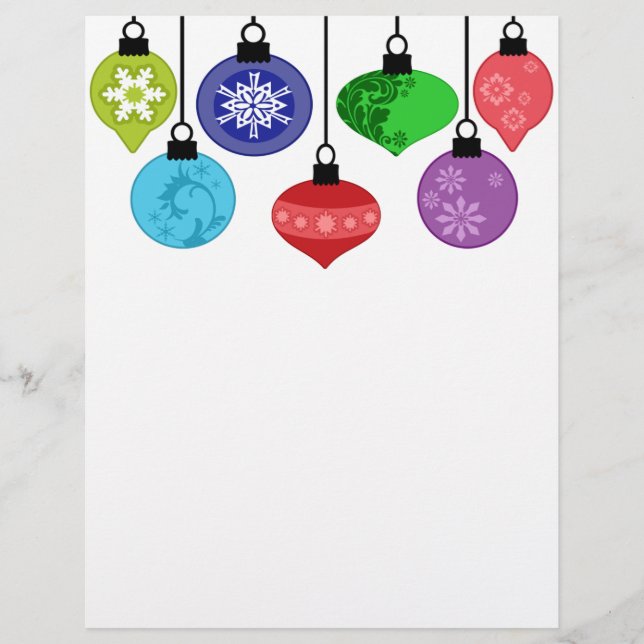 Christmas Ornaments Flyer (Front)