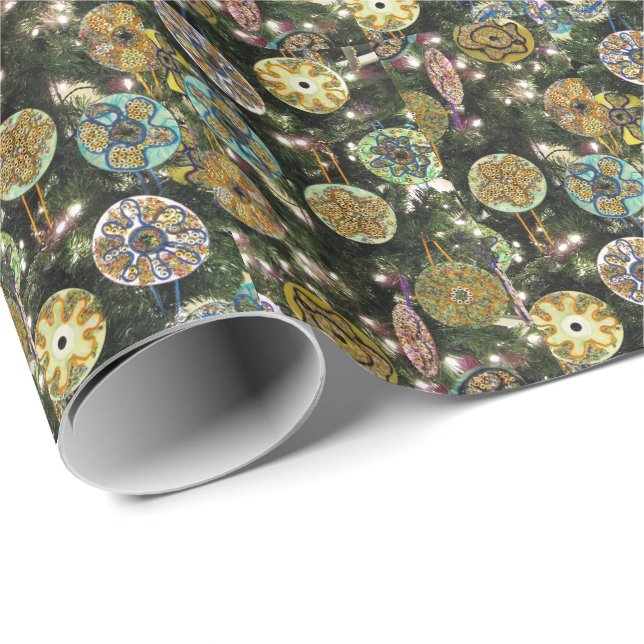 Christmas ornaments Glossy Wrapping Paper, 30"x 6' Wrapping Paper (Roll Corner)